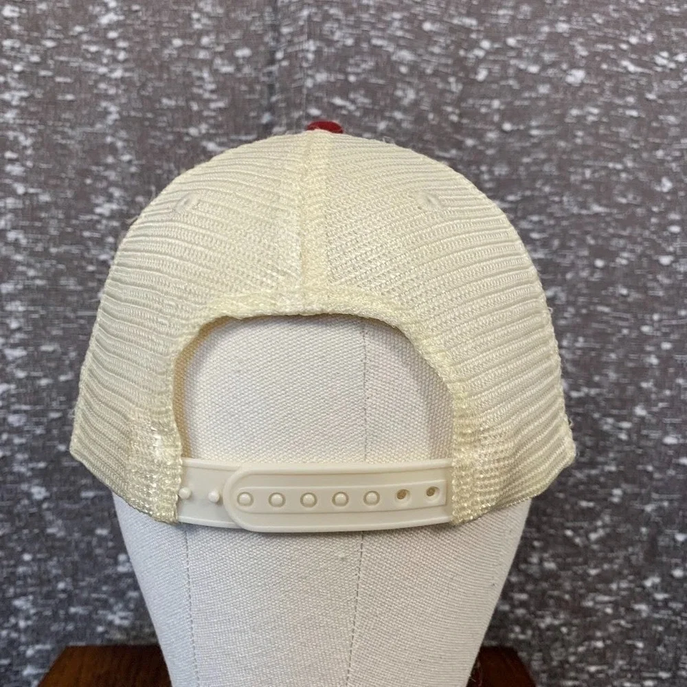 Vintage Y2K‎ Aeropostale Athletics Mesh Red Trucker Baseball Cap Hat Embroidered